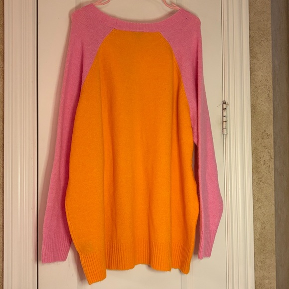 Torrid Women’s Fuzzy Pullover Long Sleeve Sweater NWT Bright Marigold 4X - Picture 4 of 12